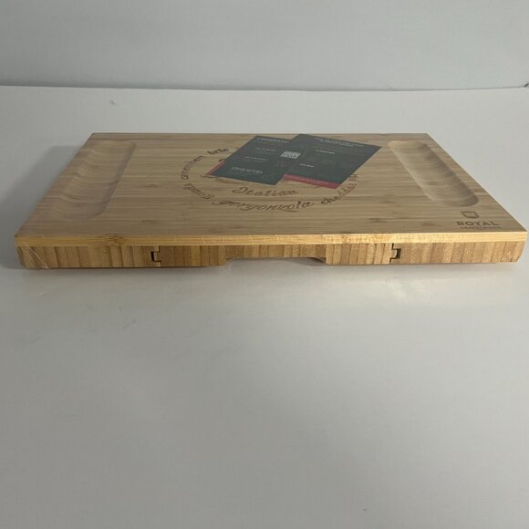ROYAL CRAFT WOOD Bamboo Cheese Board and Knife Set - Picture 6 of 6